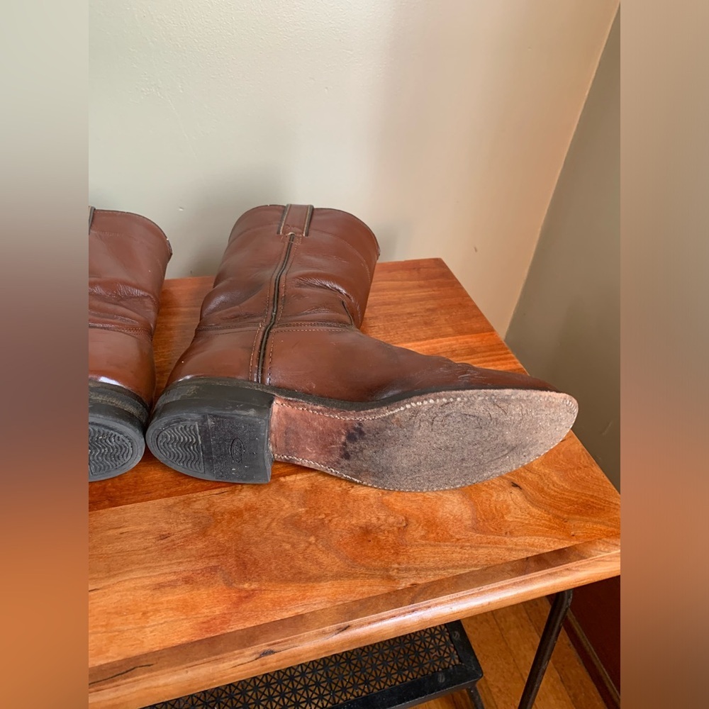 Double H Brown Cowboy & Western Boots - Picture 6 of 9